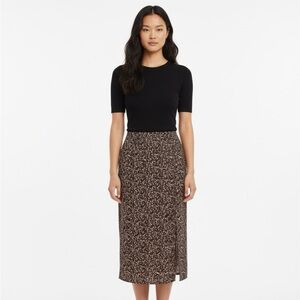 SHEIN Black Floral Maxi Skirt